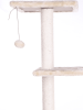 Real Wood 3-tier Cat Condo With Sisal Scratching Post 39" H