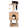 Real Wood Cat Tree With Condo And Scratch Post 42 Height BGE