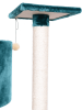 Real Woood Cat Tree House W 2 Private Condos 43" Green