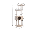Real Wood 3 Tier Cat Tree, Armarkat Scratch furniture A5201