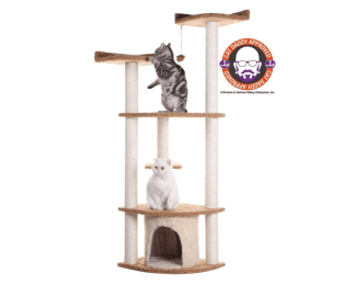 Armarkat Carpeted Real Wood Cat Scratching Furniture A6402