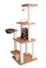 Armarkat Brown Carpet Cat Furniture, Real Wood Kitty Tower
