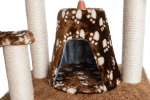 Armarkat Brown Carpet Cat Furniture, Real Wood Kitty Tower