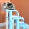 Real Wood 38" High Ivory Cat Step Stairs ramp, Cat Sratcher