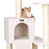 Armarkat Fleece Covered 53" High Cat tree, Real Wood B5301