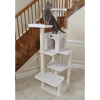 Real Wood B6802 Classic Cat Tree In Ivory 6 Levels Condo