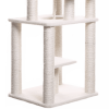 Real Wood B7801 Classic Cat Tree In Ivory 6 Levels Playhouse