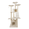 Real Wood B8201 Classic  Ivory Cat Tree Multi Levels W Ramp