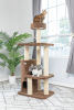 Real Wood 3-Level Carpeted Cat Tree Condo, Kitten Climber