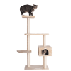 GleePet 57-Inch Cat Tree  Real Wood Cat Perches Bge