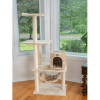 GleePet 59-Inch Cat Tree Real Wood Cat Condo for Indoor Pets