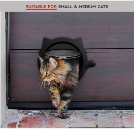 Pet cat door free access to the doorway suitable for installation of glass doors wooden doors iron doors - Cat Doors-black