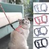 Cat Collar Harness Leash Traction Rope Chest Strap Pet Safe Gentle Leader Come with Me Kitty Harness Bungee Drop Shipping - green - M 32-50cm chest