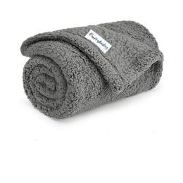 Pet Blanket Fluffy Warm Bed Blanket Soft Fleece Plush Sleeping Blanket Travel Dog Cat Throw Blanket - Gray - XXL