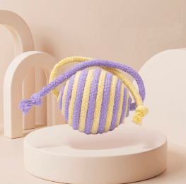 Cat Entertainment Sisal Ball Pet Toys For Pets to relieve boredom - Yellow Purple