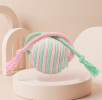 Cat Entertainment Sisal Ball Pet Toys For Pets to relieve boredom - Pink Green