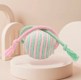 Cat Entertainment Sisal Ball Pet Toys For Pets to relieve boredom - Pink Green