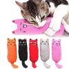 Catnip Toy; Cat Chew Toy Bite Resistant Catnip Toys; pack of 3; Catnip Filled Cartoon Mice Cat Teething Chew Toy - Gray