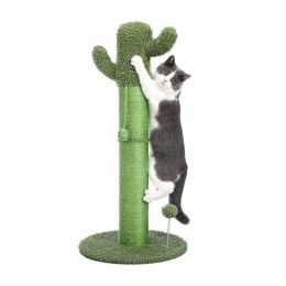 Pet Supplies Cactus Cat Tree Scratcher With Interactive Ball  - Style C - Pet entertainment