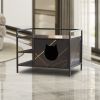 Cat Litter Box Furniture Hidden Litterbox Enclosures - as Pic