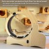 Cat Sports Running Wheel, Cats Wheel Wood Climbing Frame, Cat Litter Fitness Wheel, Oversized Roller Cat Indoor Activity Center,Large(Right) - as Pic
