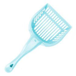 Turquoise Cat Litter Scoop with Reinforced Comfort Handle - ACSP-002