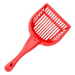 Red Cat Litter Scoop with Reinforced Comfort Handle - ACSP-001
