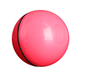 LED Laser Electronic Rolling Pet Funny Cat Toy Ball - USB Pink