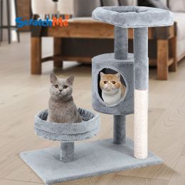 Cat Tree with Platform and Scratching Posts ; Cat Tower for Indoor Cats