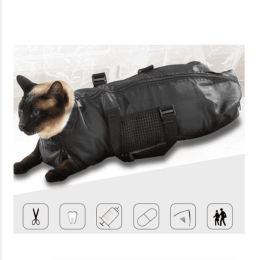 Heavy Duty Adjustable Cat Grooming Restraint Bag - One Size