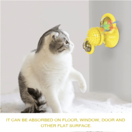 Cats Whirling LED Balls - Yellow