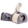 Mewoofun Cat Tunnel Cat Bed Toys Soft Comfortable Multifunction Groomer Massage Sturdy Sisal Carpet Support US Dropshipping - WP017