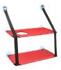 Pet Life 'Cat Laze' Suction Cupped Dual-Leveled Kitty Cat Lounger - Red