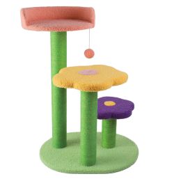 Cat Climbing Tree Scratching Post Tower Scratcher Furniture Toy for Rest Sleep - 3 Tiers