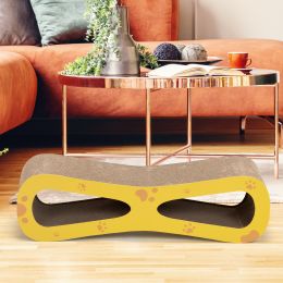 Cat-eyed Cat Scratcher and Lounge, Protect Furniture, Functional---Patterned - As Picture