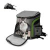 Foldable Airline Travel Pet Carrier Bag with Safety Strap - Gray - Pet entertainment