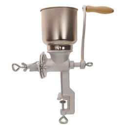 Hand Cranking Operation Grain Nuts Mill Grinder for Wheat Grain Grinders Commercial Home Use - Silver
