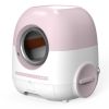 Self Cleaning Cat Litter Box, Automatic with Mat & Liner, 80L Space for Multi Cats, Support 5G/Anti-Pinch - as Pic
