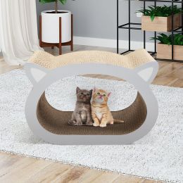 Cat scratcher cat toy corrugated cardboard cute cat head shape - cat head
