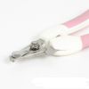 Stainless Steel Dog Nail Clippers and Trimmer with Safety Guard and Nail Grind File Large Dog Cat Rabbit Bird Nail Scissor Pet Grooming - pink