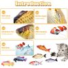 Cat Toys Floppy Wagging Fish Cat Toy Fish USB Electric Charging Simulation Fish Catnip Cat Pet Chew Toys - Red carp