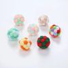 Cat Toy Balls Cat Interactive Toy Plush Artificial Colorful Cats Teaser Toy Pet Supplies Interactive 4CM Mouse Cage Plush Toys - A