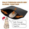 Waterproof Pet Cat Litter Mat EVA Double Layer Cat Litter Trapping Pet Litter Cat Mat Clean Pad Products For Cats Accessories - Black