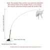 Interactive Cat Feather Toys; Cat Wand Toy And Natural Feather Teaser Replacements With Bell - Pure White Feather