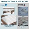 Feral Cat House Outdoor Indoor Kitty Houses with Durable PVC Roof, Escape Door,Curtain and Stair,2 Story Design Perfect for Multi Cats - as Pic
