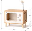 Mewoofun Cat House Wooden Condo Cat Bed Indoor TV-Shaped Sturdy Large Luxury - QF001