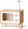 Mewoofun Cat House Wooden Condo Cat Bed Indoor TV-Shaped Sturdy Large Luxury - QF001