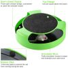 Cat Interactive Scratching Toy w/ Rotating Running Mouse Catching Plate Non-toxic Claw Kitten Toys - Green