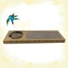 Resting Lounge Pad Cat Scratcher with Toy Ball Rolling in Hole Made of Eco Friendly Recyclable Cardboard Material - cardboard