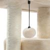 Modern Small Cat Tree Cat Tower with Sisal Scratching Post, Cozy Condo, Top Perch and Dangling Ball Beige - Beige